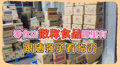 零食店散称食品进货渠道哪里找 走进临沂散称休闲零食批发仓库